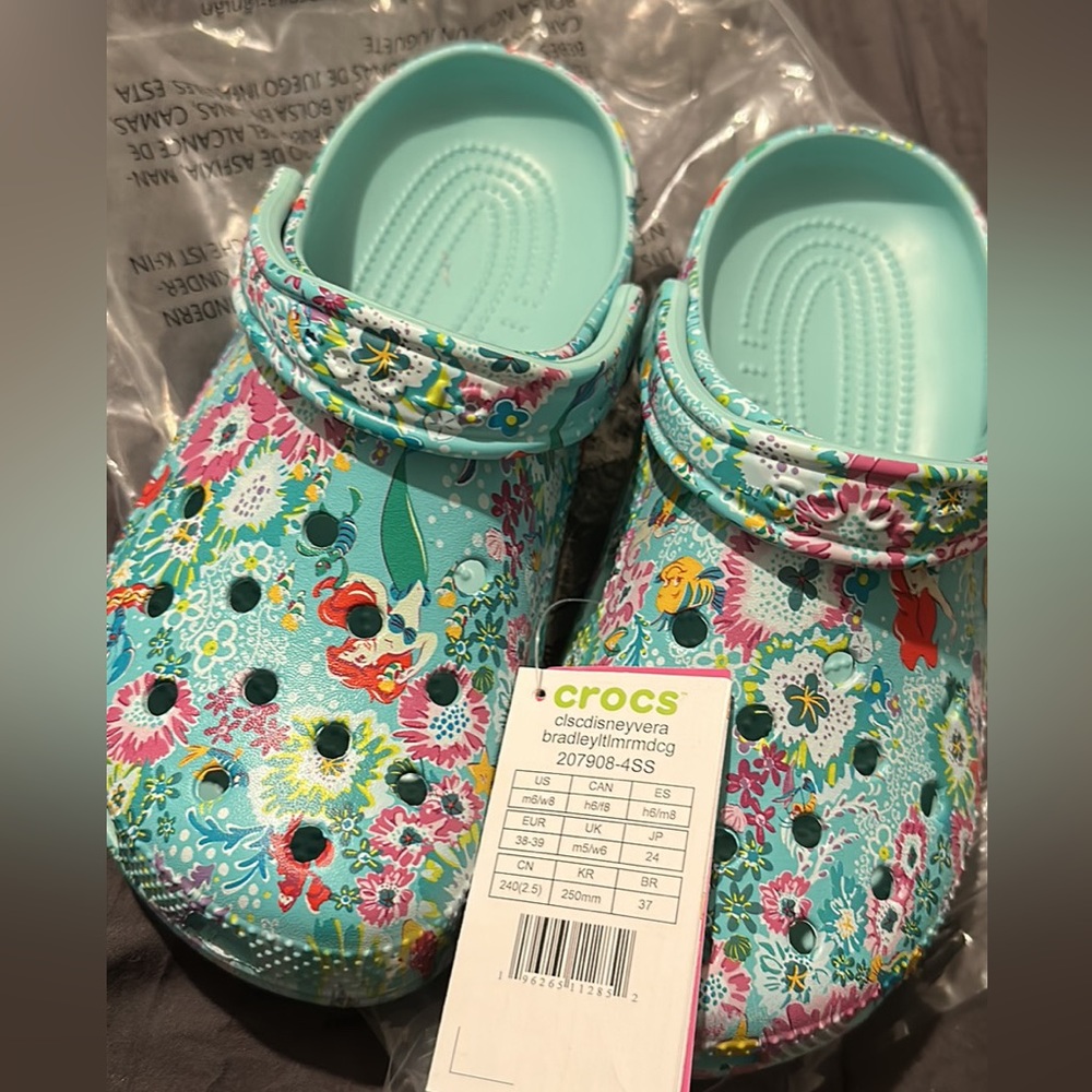 Vera Bradley X Disney Little Mermaid Crocs
